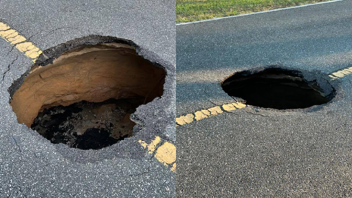 Marion County Road Closure: Both lanes shut down in Belleview due to ground depression