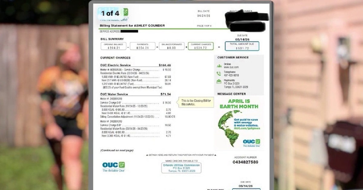 Orlando residents shocked by triple-digit utility bills after a