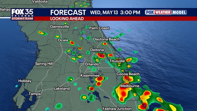 Orlando weather: Scattered afternoon storms, hotter and drier weather ahead