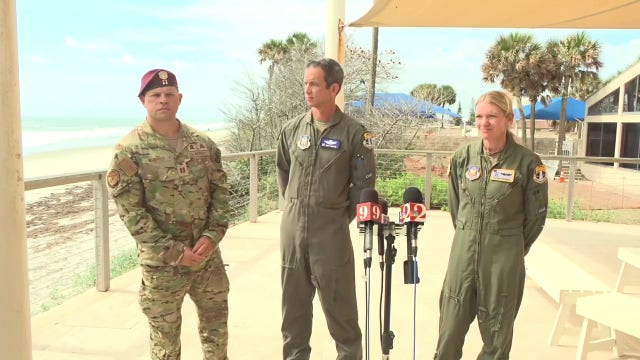 U.S. airmen conduct water rescue of 11 people stranded in Florida plane crash