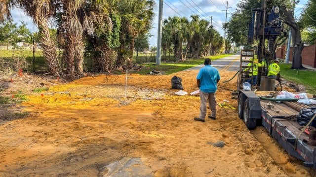 Large Maitland sinkhole filled as crews prepare to rebuild part of Wymore Road