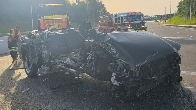 Person airlifted to hospital after rollover crash on Florida's Turnpike in Orange County