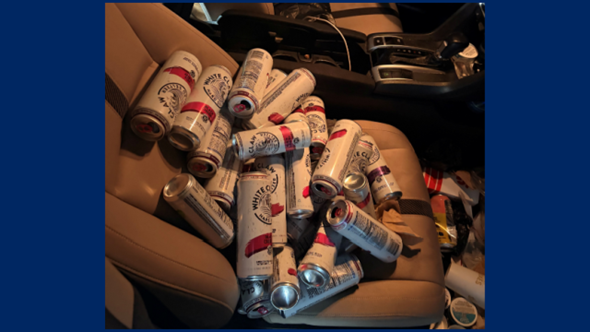 Man arrested for DUI after 34 open White Claw containers found: FHP