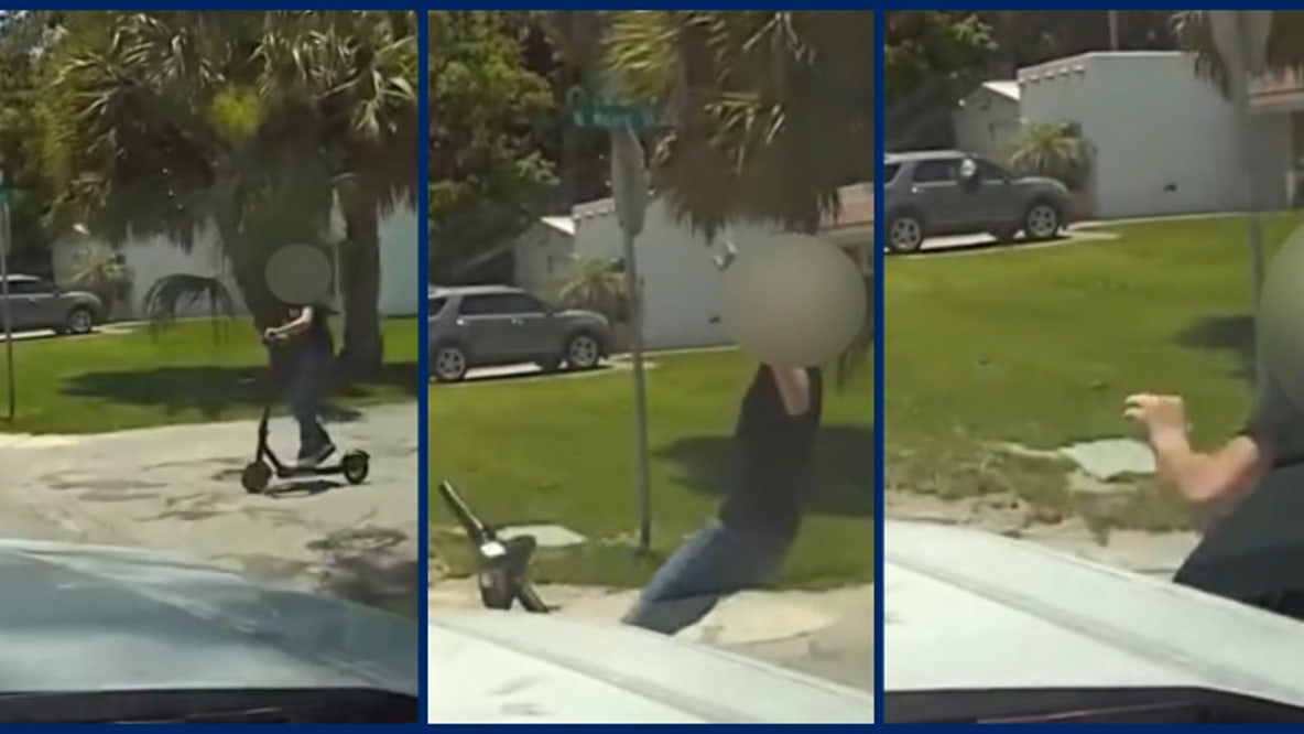 Video: Florida teen, 15, narrowly hits deputy's patrol car after allegedly running stop sign