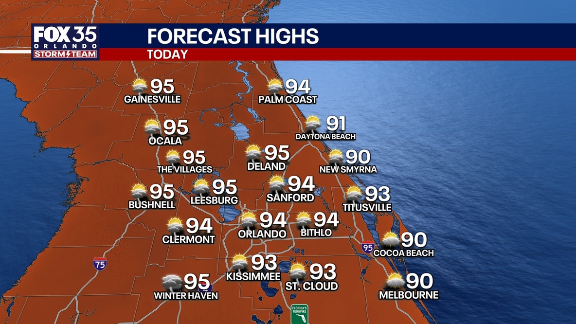 Orlando Weather: Afternoon showers expected to hit along I-4 corridor