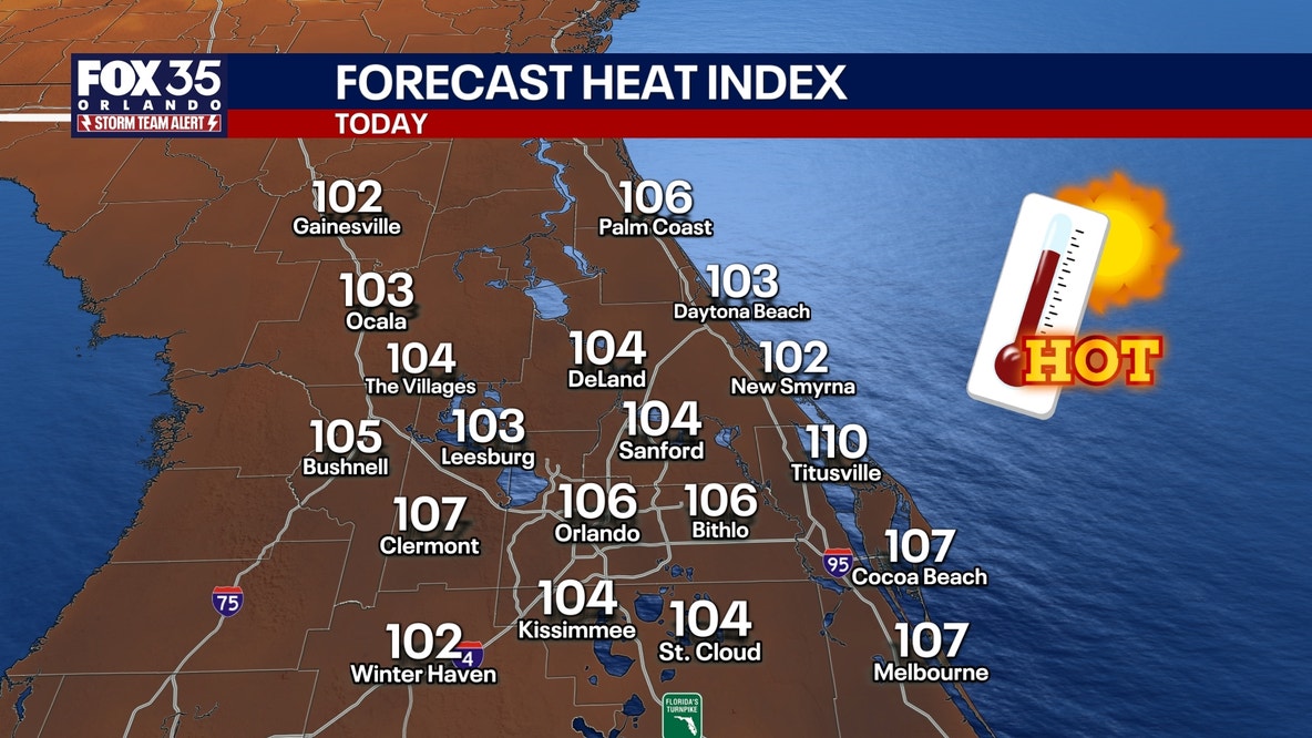 Orlando weather: More heat and humidity as storm chances continue in Central Florida