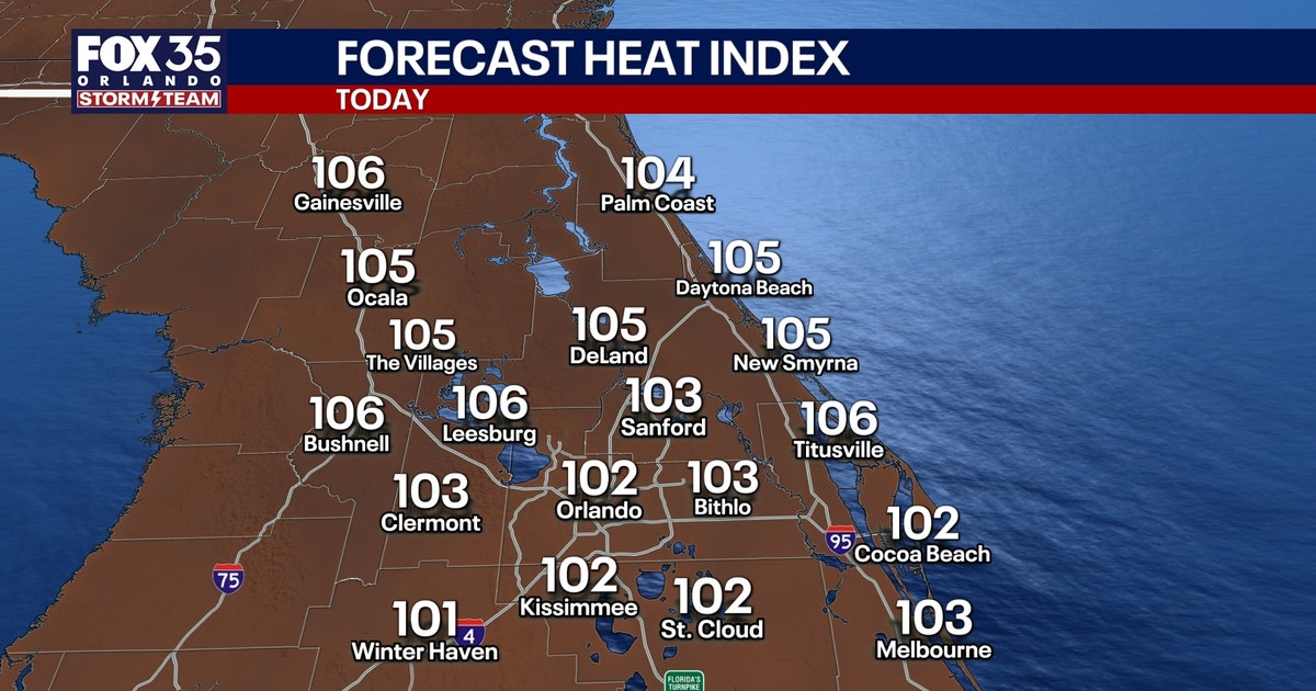 Orlando weather: Hot and humid with possible storms later today