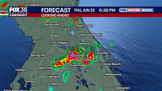Orlando weather: Showers, thunderstorms possible Wednesday evening