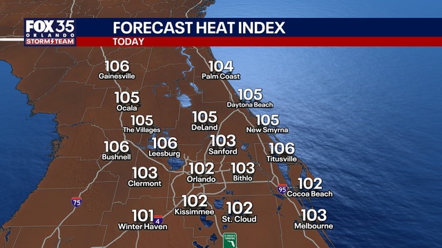 Orlando weather: Hot and humid with possible storms later today
