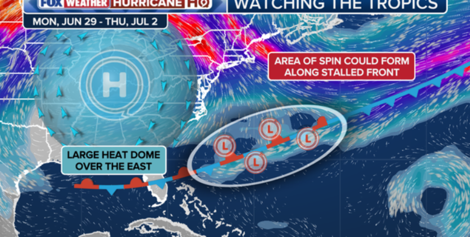 Potential tropical trouble looming for the Southeast ahead of July