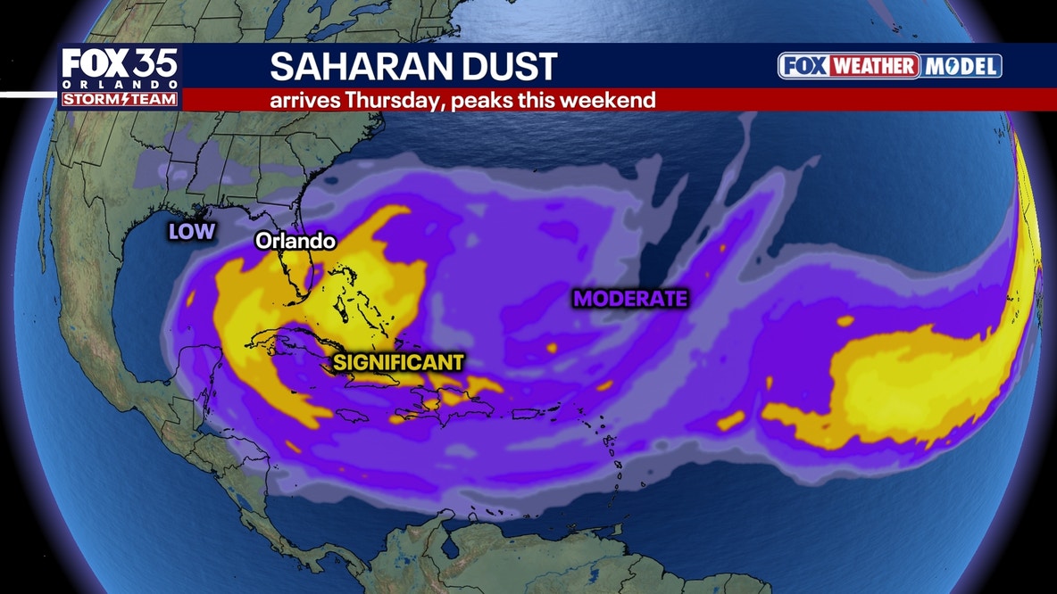 Massive Saharan dust cloud headed towards Florida this week