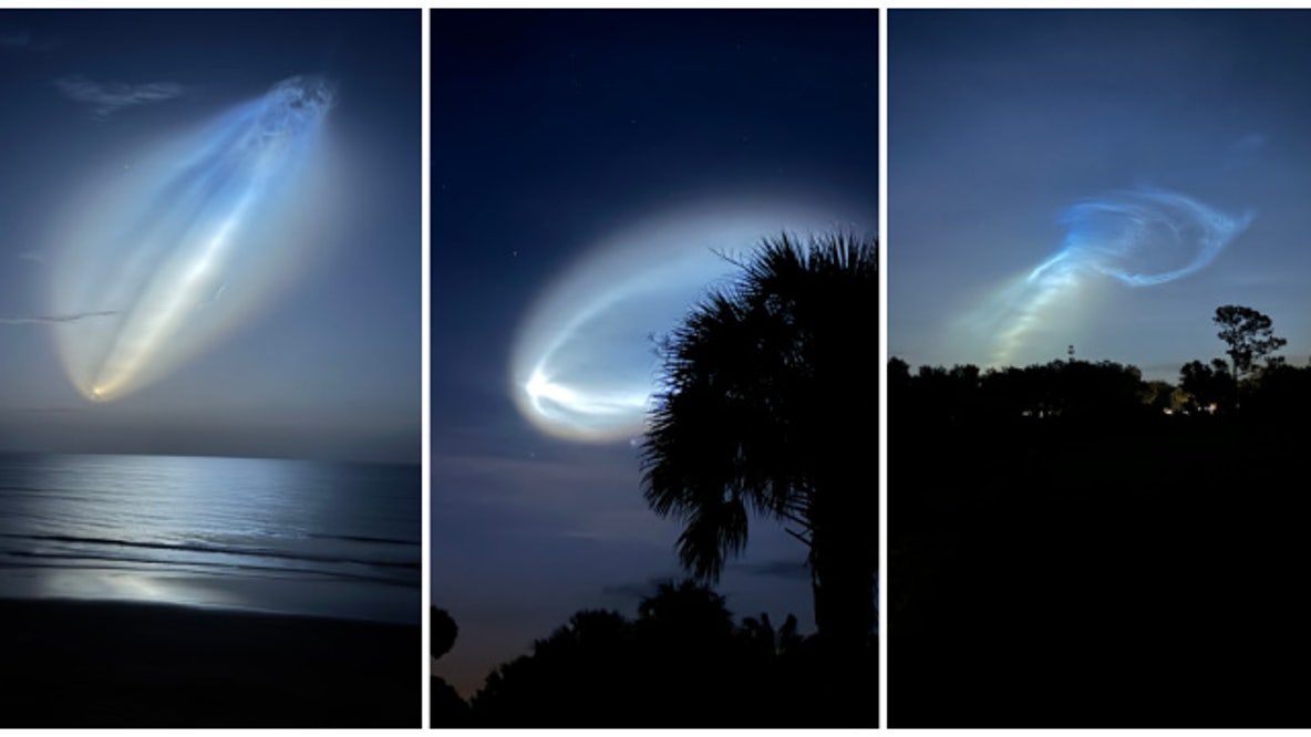 Photos: SpaceX launch stuns with 'space jellyfish' in Florida sky