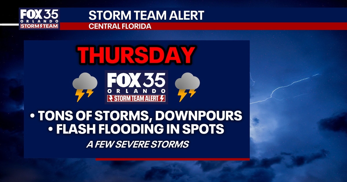 Thursday Morning Storms Slam Orlando – Flooding Possible!