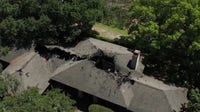 Lightning strike sparks house fire; off-duty sergeant rescues woman, 2 dogs