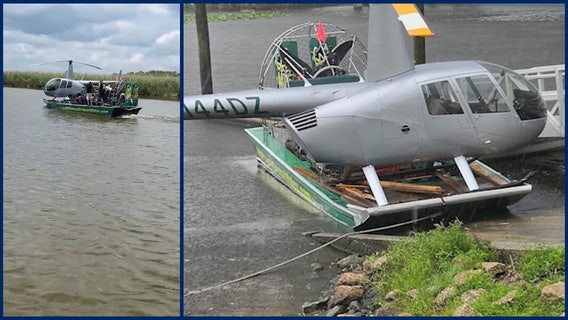 Florida airboat captain helps stranded helicopter crew from alligator-filled Lake Jesup