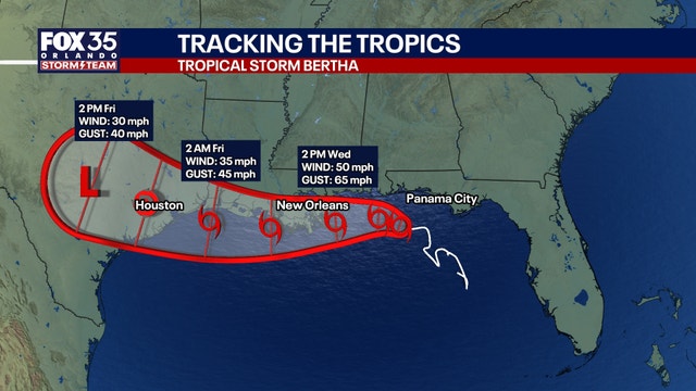 Tropical Storm Bertha: Live updates, tracker, watches & warnings