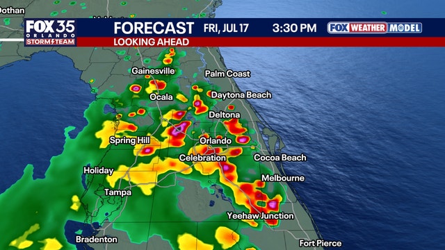 Orlando weather: More rain on tap for Central Florida; temperatures reach the 90s