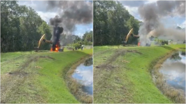 Volusia County employee critically hurt after co-worker hits power line with excavator, officials say