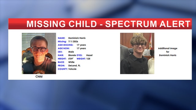 Florida Spectrum Alert: Authorities search for missing 17-year-old last seen in DeLand
