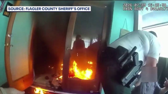 Flagler County deputies rescue homeowner from burning Palm Coast house