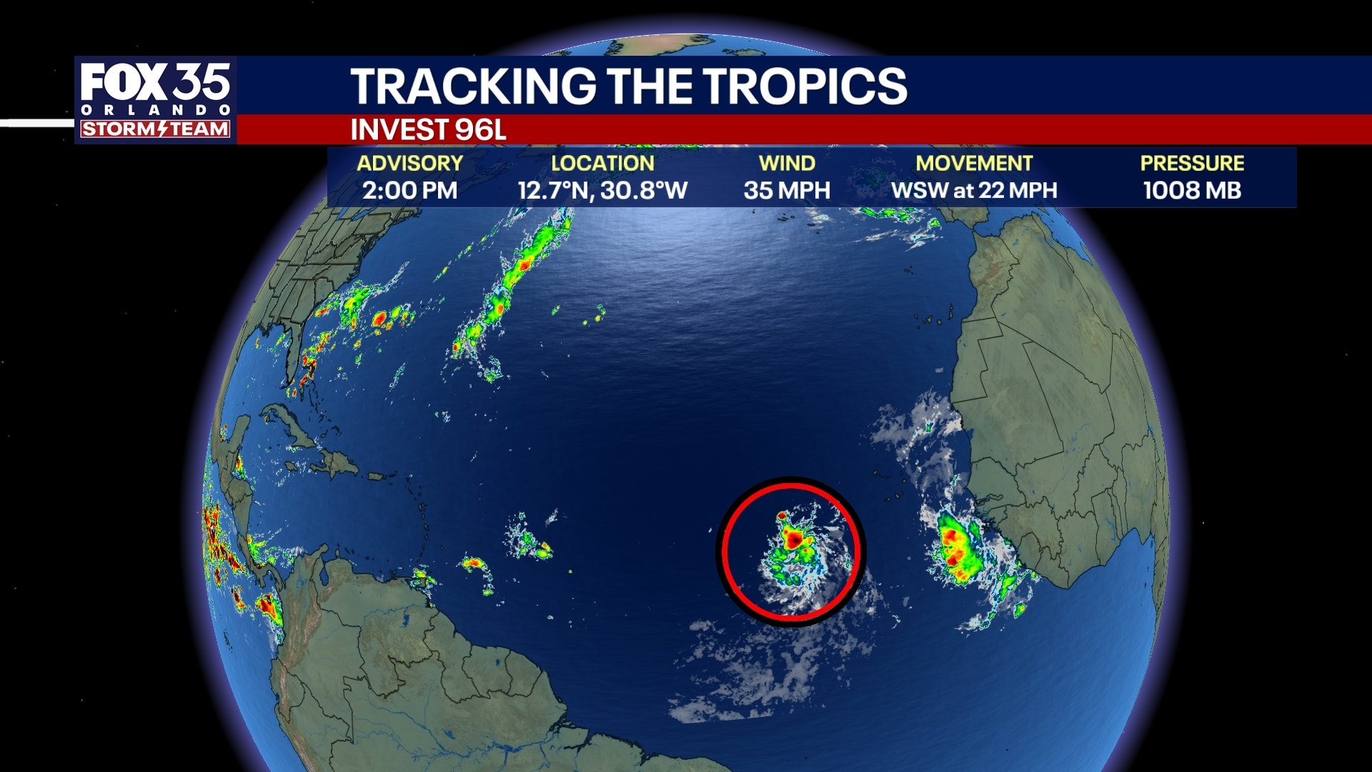 NHC: Invest 96L could become tropical depression in Atlantic