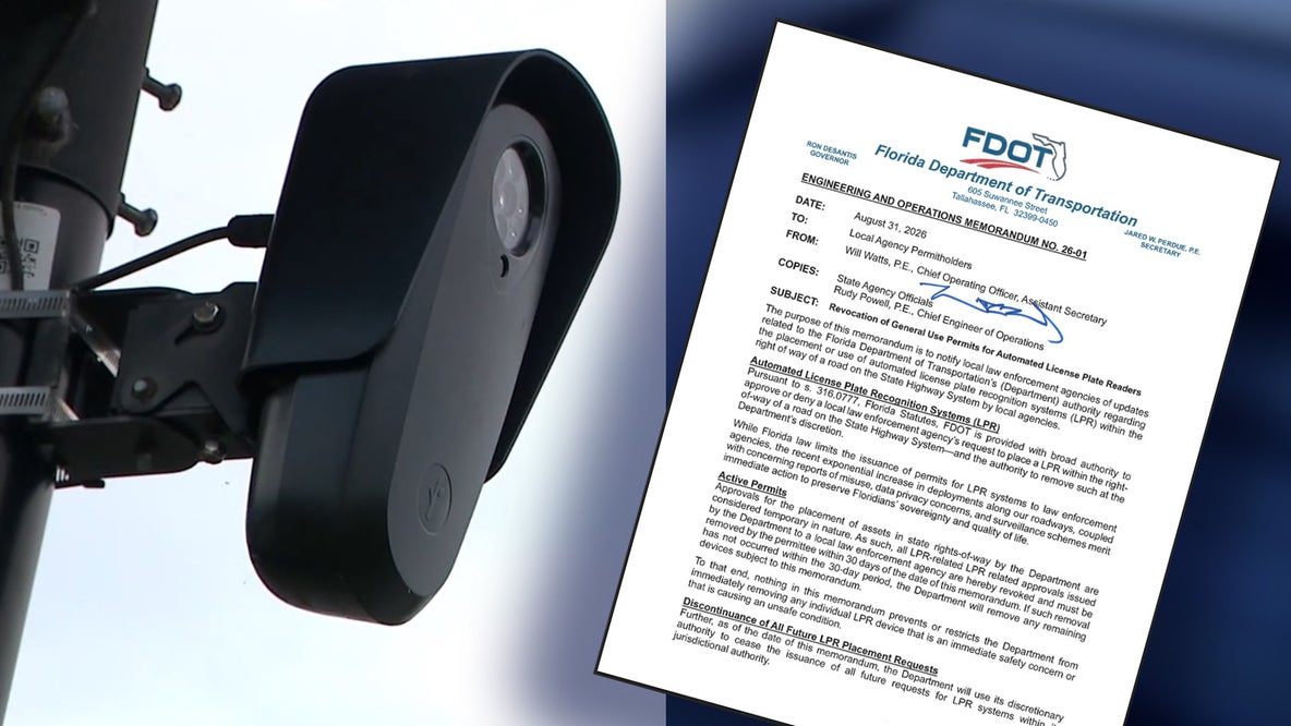 Flock cameras must be pulled from Florida state roads within 30 days, DeSantis orders