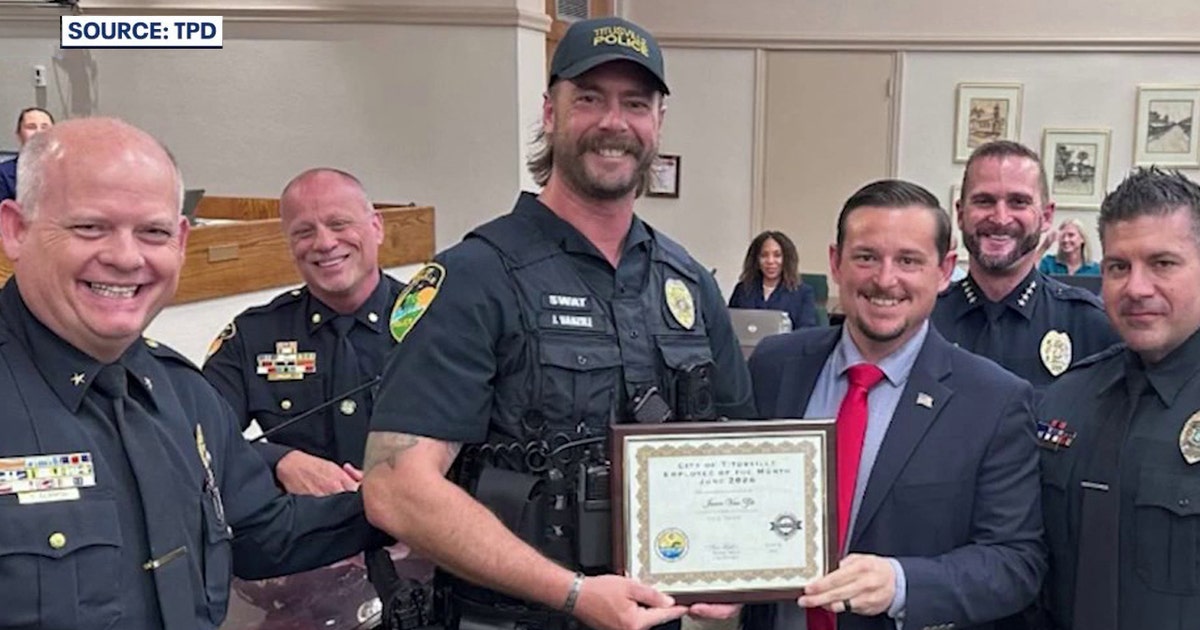 Titusville police officer rescues family stuck in Indian River Lagoon during dangerous storm
