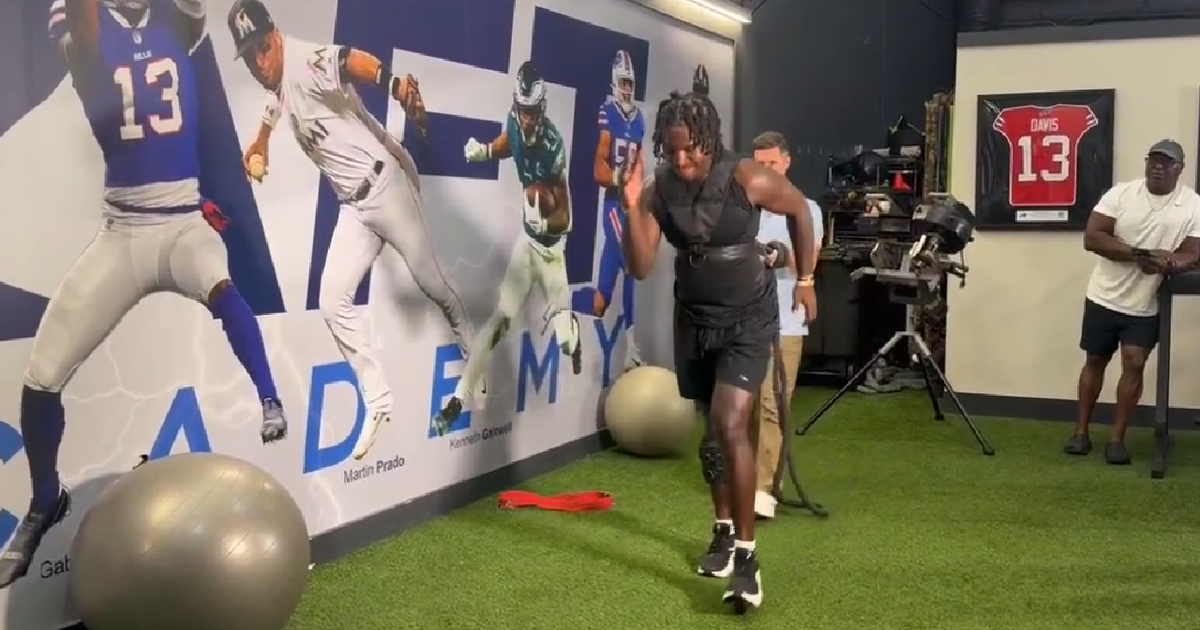FSU linebacker Ethan Prichard walking, training one year after being shot in the head