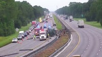 Crash shuts down I-95 southbound in Volusia County
