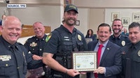 Titusville police officer rescues family stuck in Indian River Lagoon during dangerous storm
