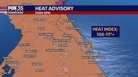 Orlando weather: Heat advisories issued amid excessive heat