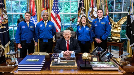 Watch: Trump to award Artemis II crew with Congressional Space Medal of Honor