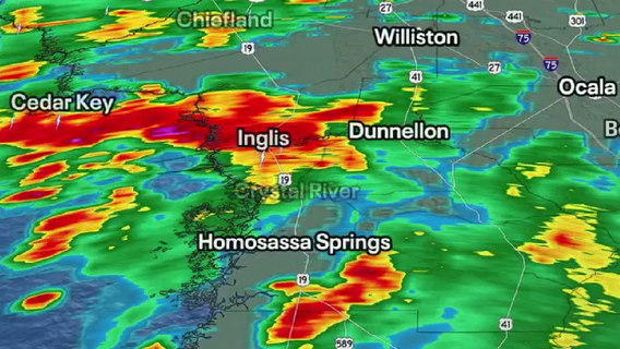 Heavy rain causes potential flash flooding in Levy, Citrus counties