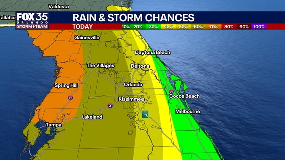 Orlando weather: More scattered storms in Central Florida