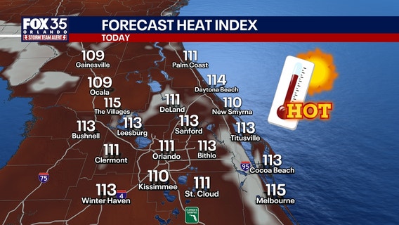 Orlando weather: More dangerous heat and scattered storms across Central Florida