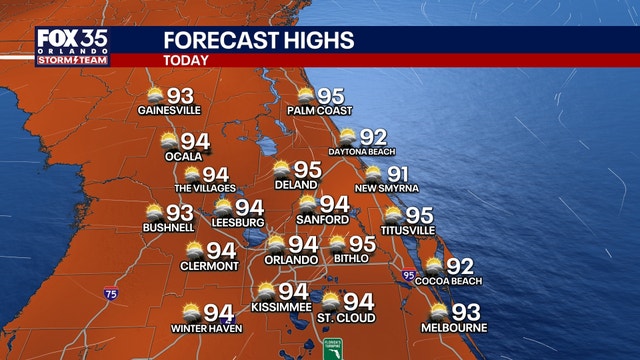 Orlando weather: Extreme heat ends, afternoon scattered storms expected