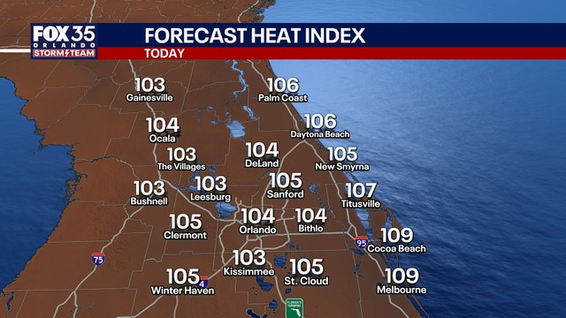 Orlando weather: Weekend starts hot with isolated storms