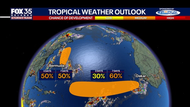 NHC tracking 2 tropical disturbances in Atlantic for potential development