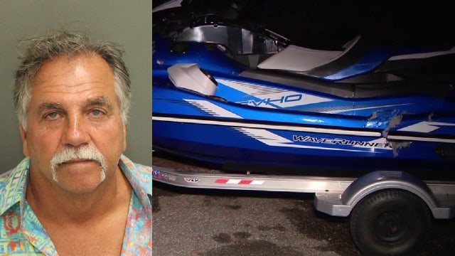 Boat, jet ski crash on Florida lake; 2 hurt, boater arrested for DUI, officials say