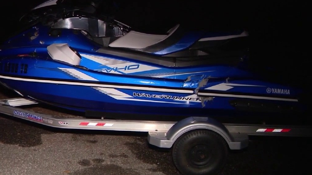 1 hospitalized after boat strikes jet ski in Orange County, officials say