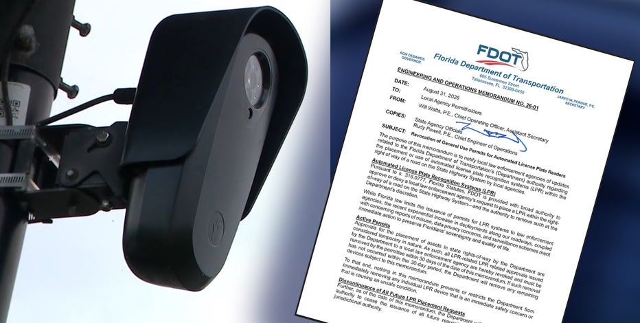 Flock cameras must be pulled from Florida state roads within 30 days, DeSantis orders