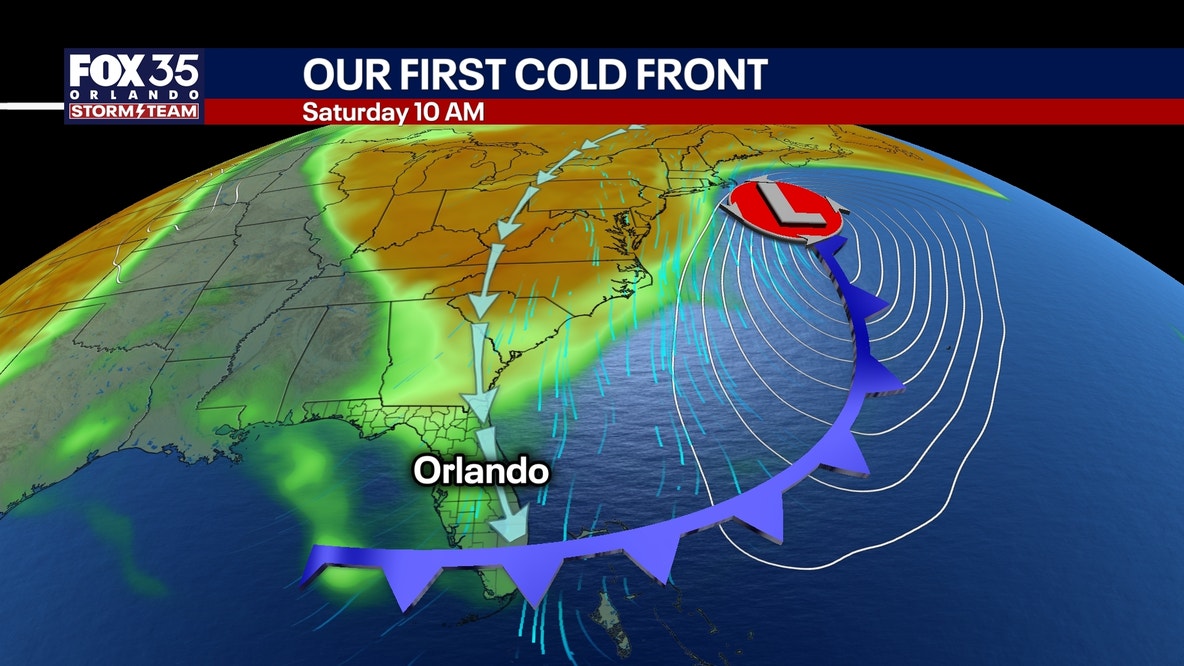 Orlando weather: Front to bring cooler, drier weather to Central Florida