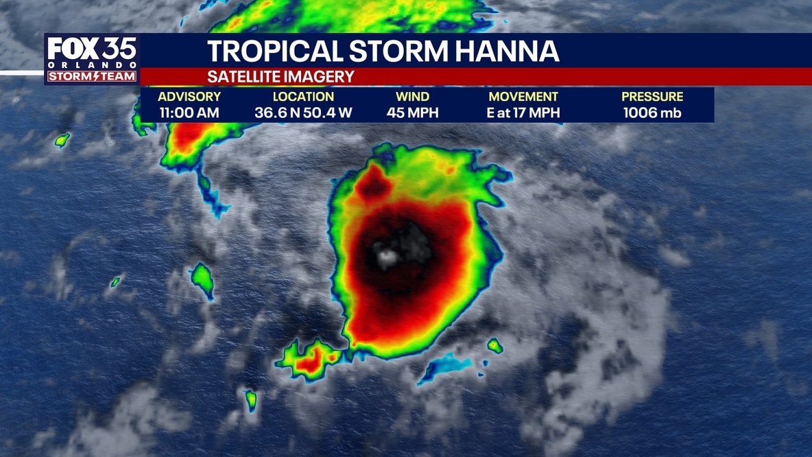 Tropical Storm Hanna forms in the Atlantic, NHC says