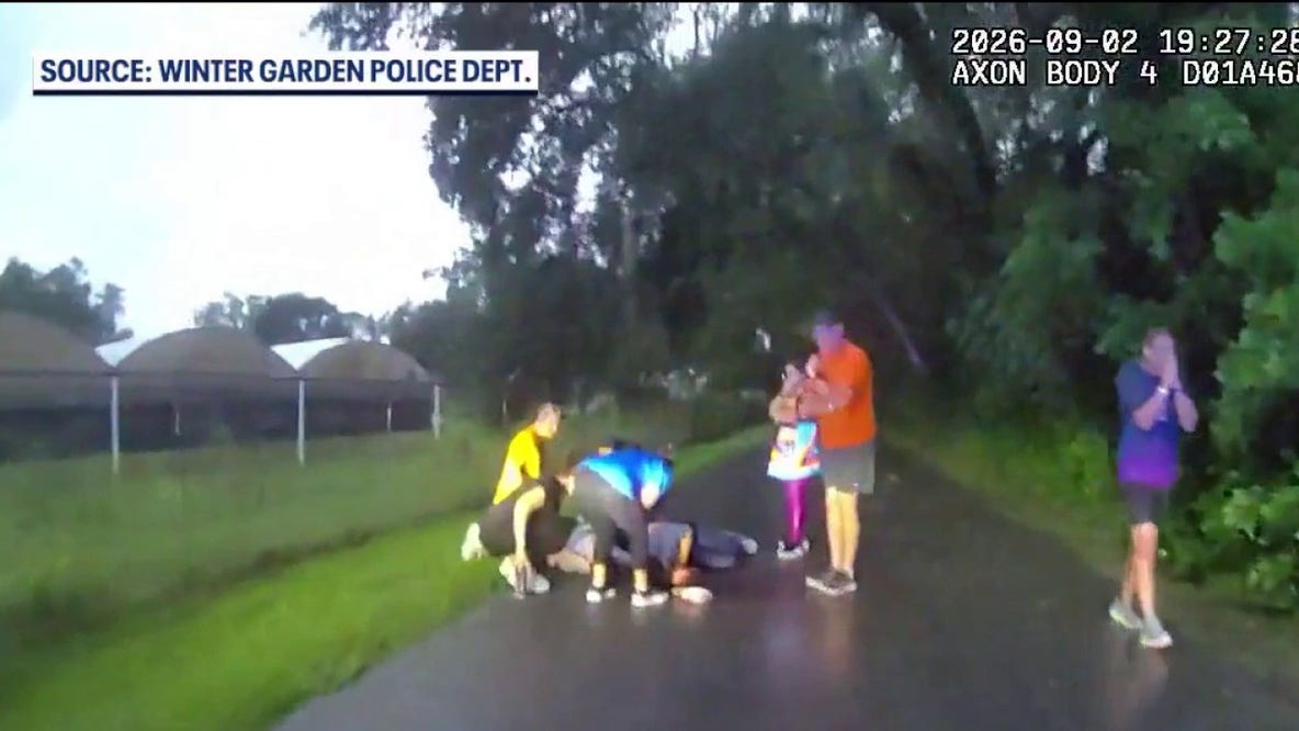 Body camera video shows dramatic rescue after couple struck by lightning in Winter Garden