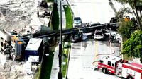 Reports: 4 hurt after crane collapses in Miami neighborhood