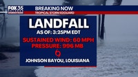 Tropical Storm Edouard makes landfall near Texas-Louisiana border