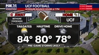 Orlando weather: Showers, storms could impact UCF home opener
