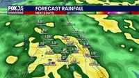 Orlando weather: Showers, thunderstorms moving across Central Florida