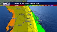 Orlando weather: Rain chances high for Central Florida