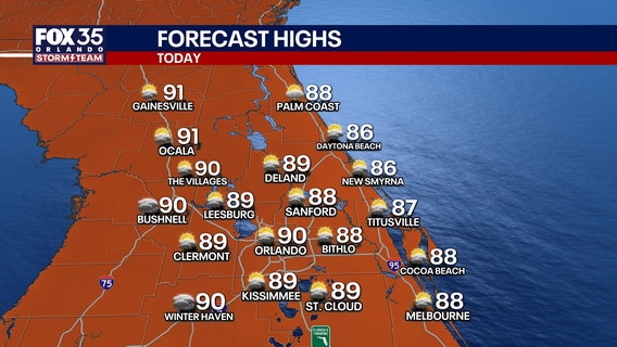 Orlando Weather:  Hot, humid and stormy weekend ahead